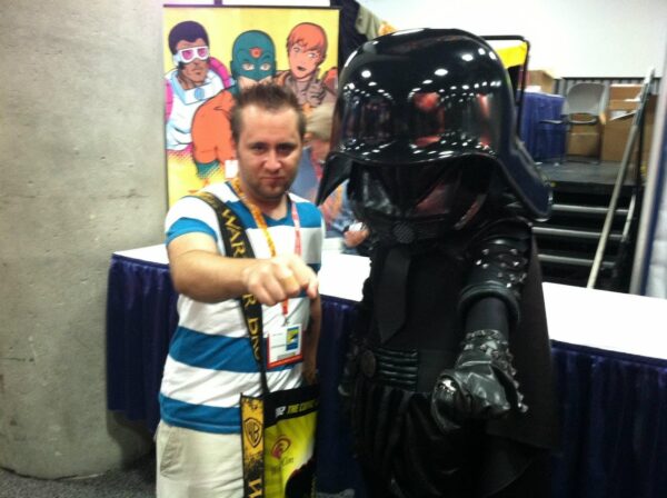 Justin and Dark Helmet at ComicCon from 2012